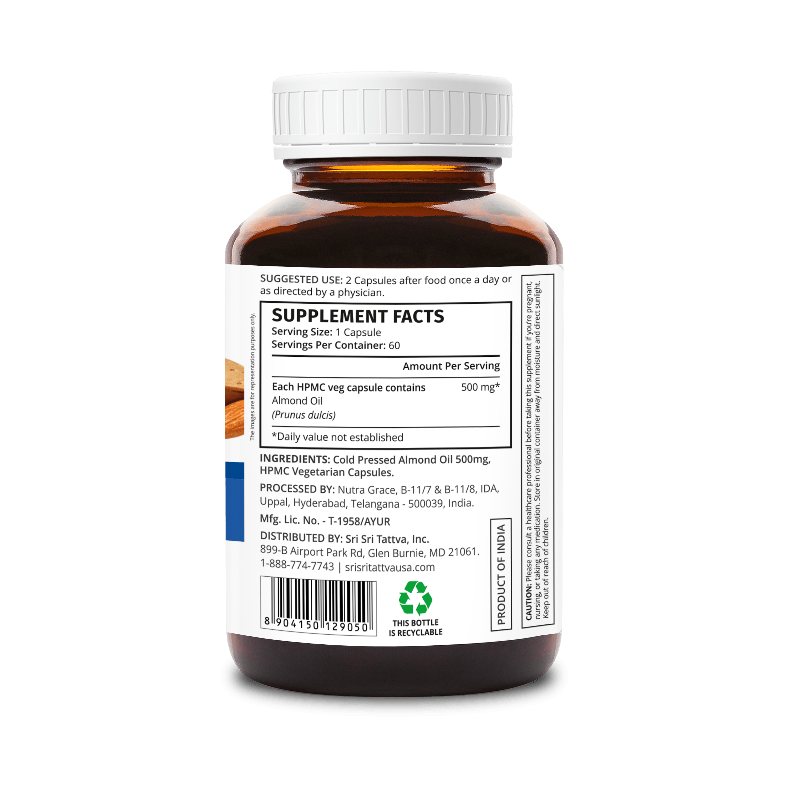 Memo Charge- Almond Oil Cap