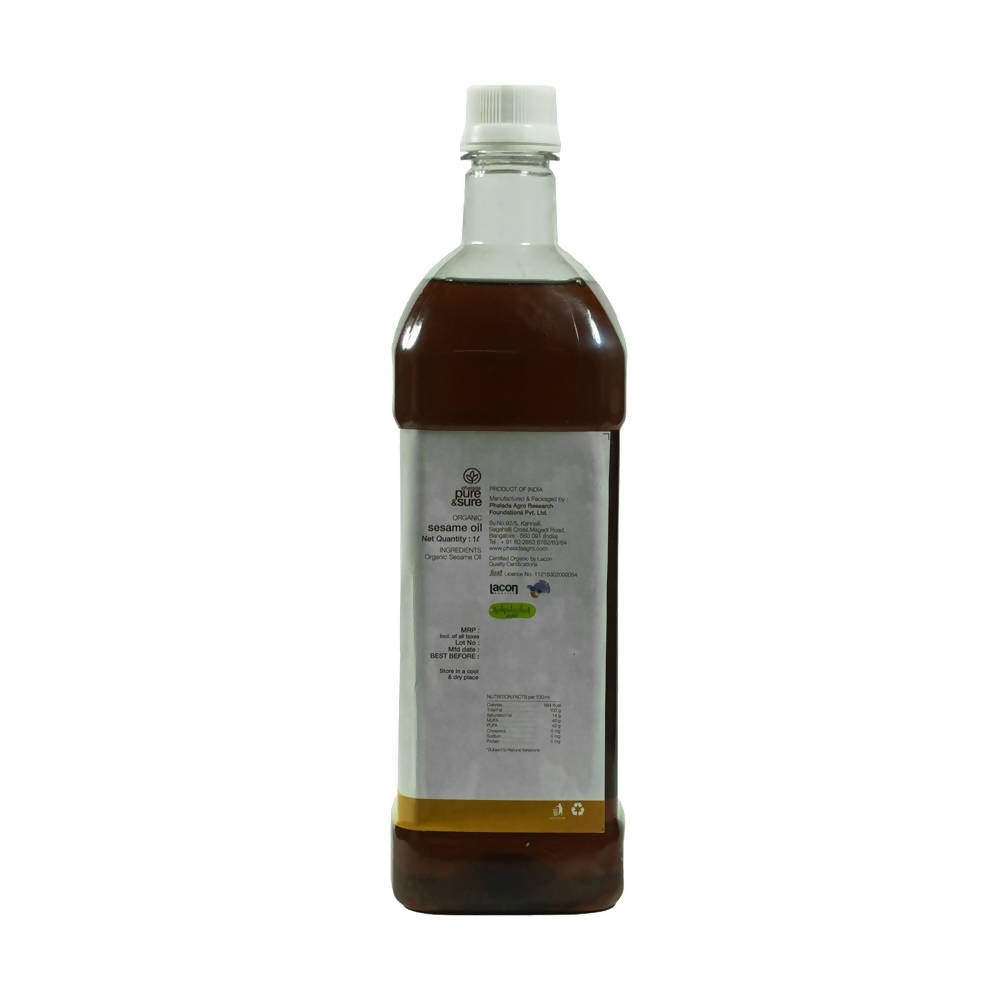Pure & Sure Organic Cold Pressed Sesame Oil