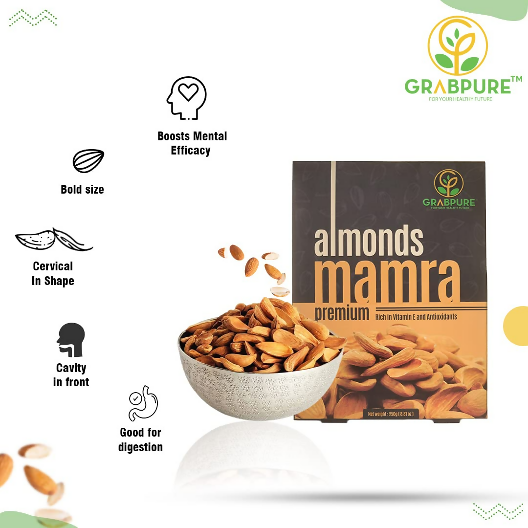 Grabpure Mamra Almonds/Mamra Badam Dry Fruits