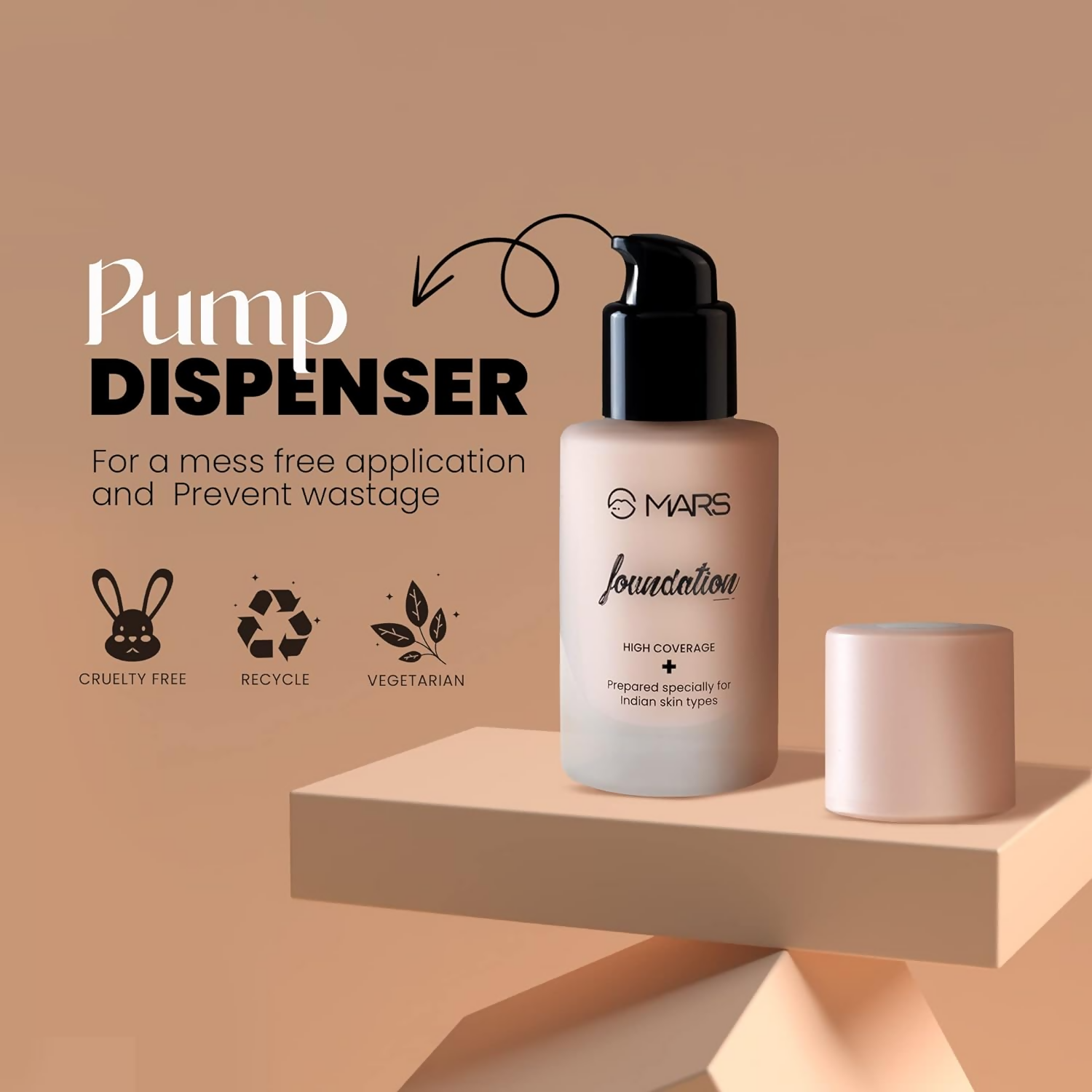 MARS Cosmetics High Coverage Liquid Matte Foundation - Shade 01