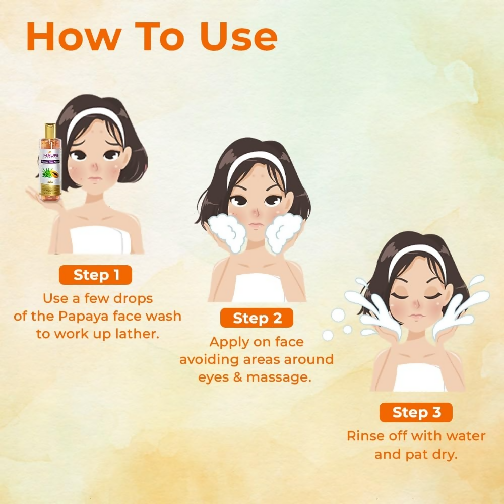 Khadi Mauri Herbal Anti Tan Papaya Face Wash