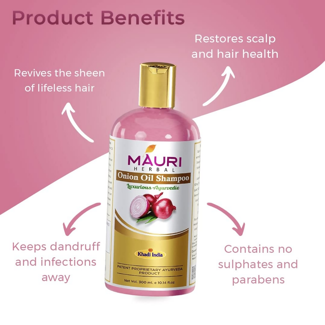 Khadi Mauri Herbal Onion Oil Shampoo