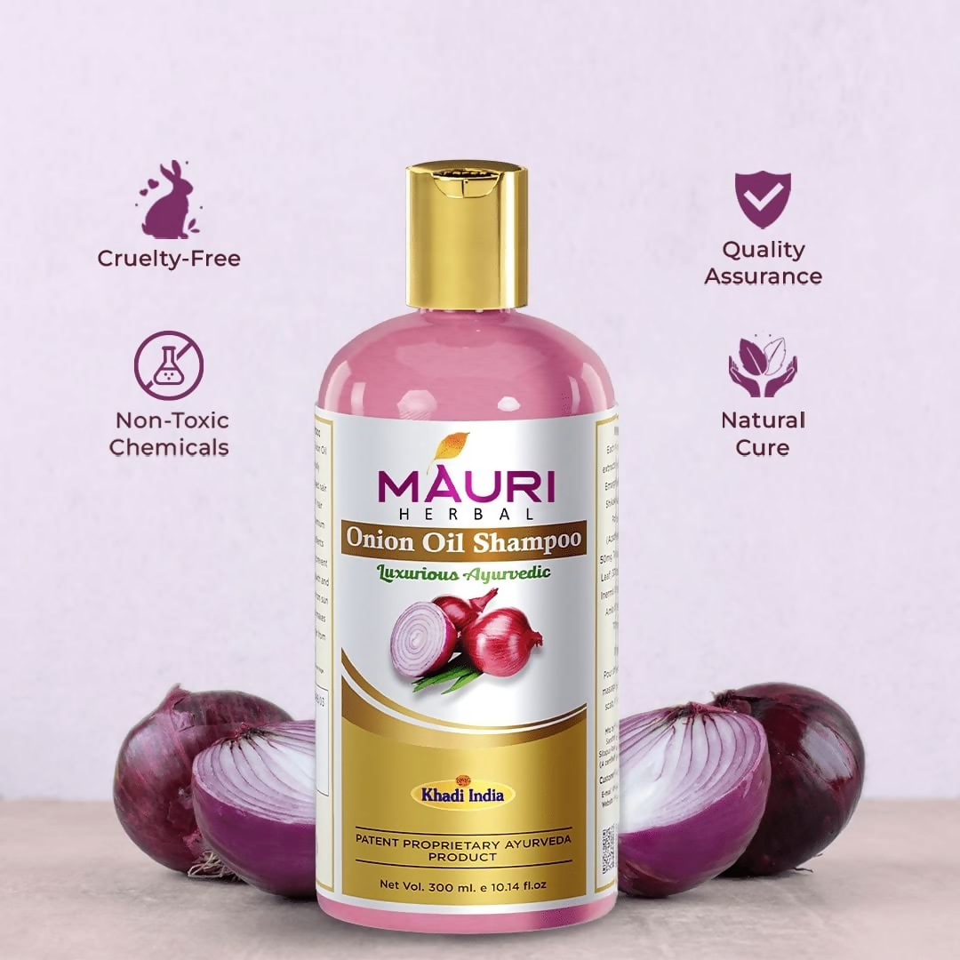 Khadi Mauri Herbal Onion Oil Shampoo