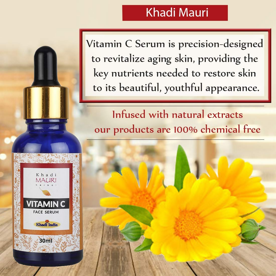Khadi Mauri Herbal Vitamin C Face Serum