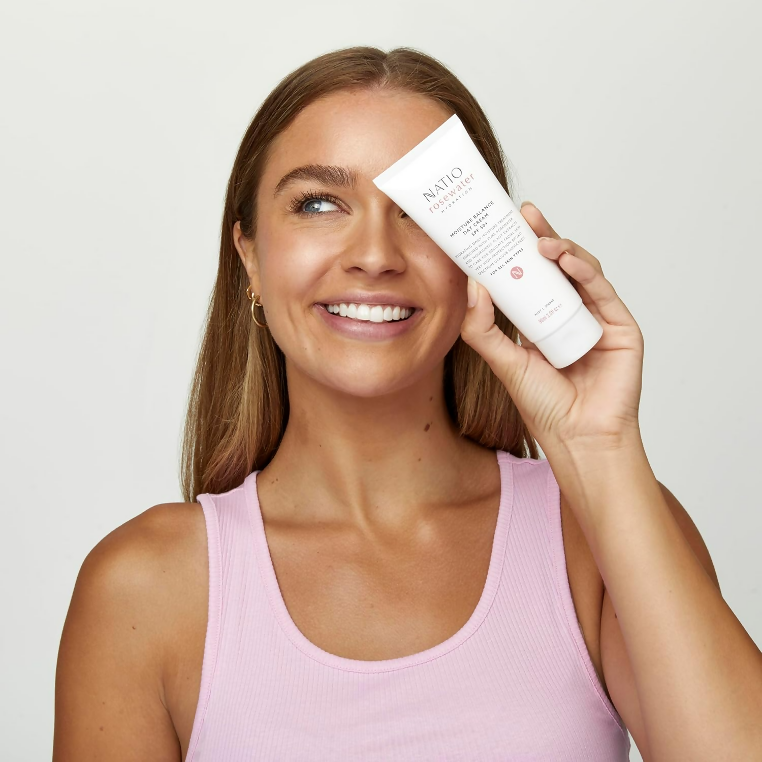 Natio Rosewater Hydration Moisture Balance Day Cream SPF 50+