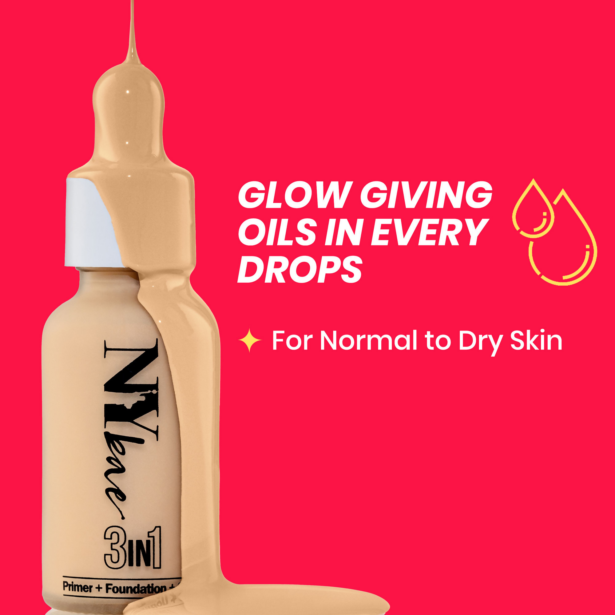 NY Bae 3 in 1 Serum Foundation Infused With Primer - Warm Vanilla 01