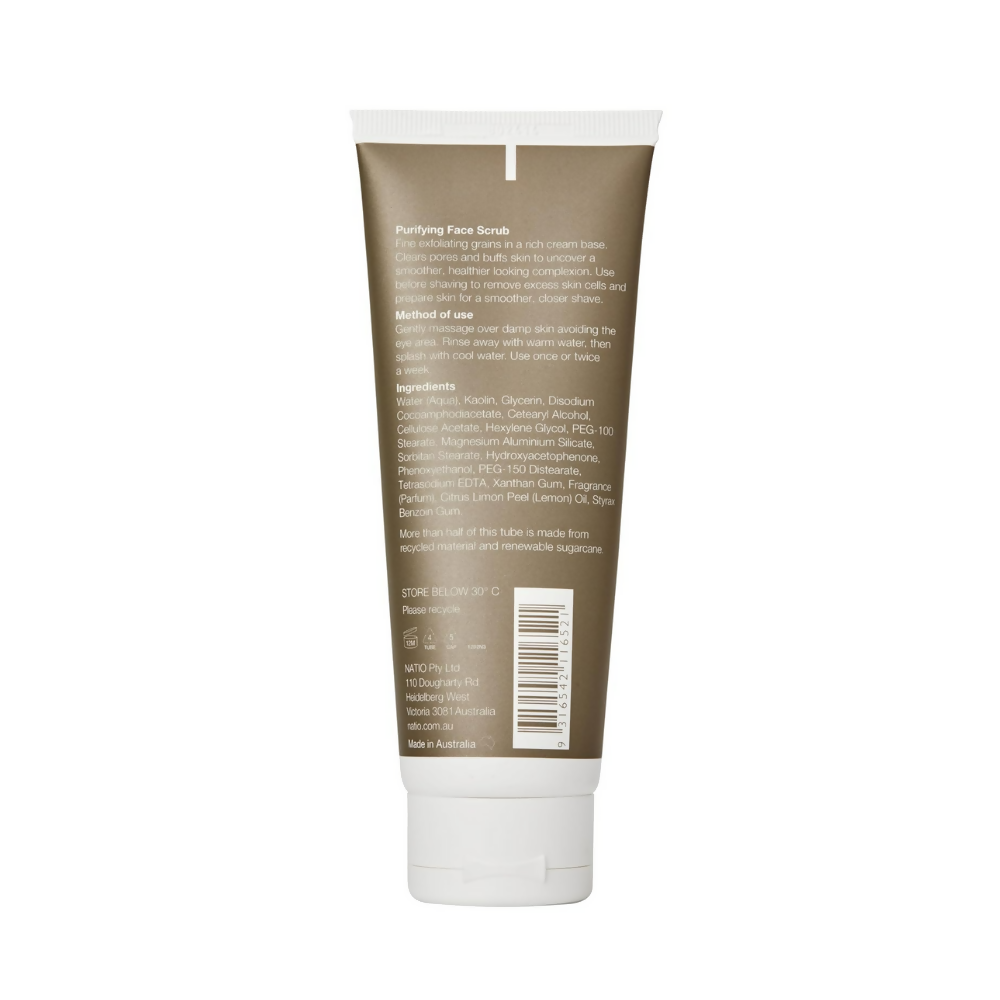Natio For Men Purifying Face Scrub