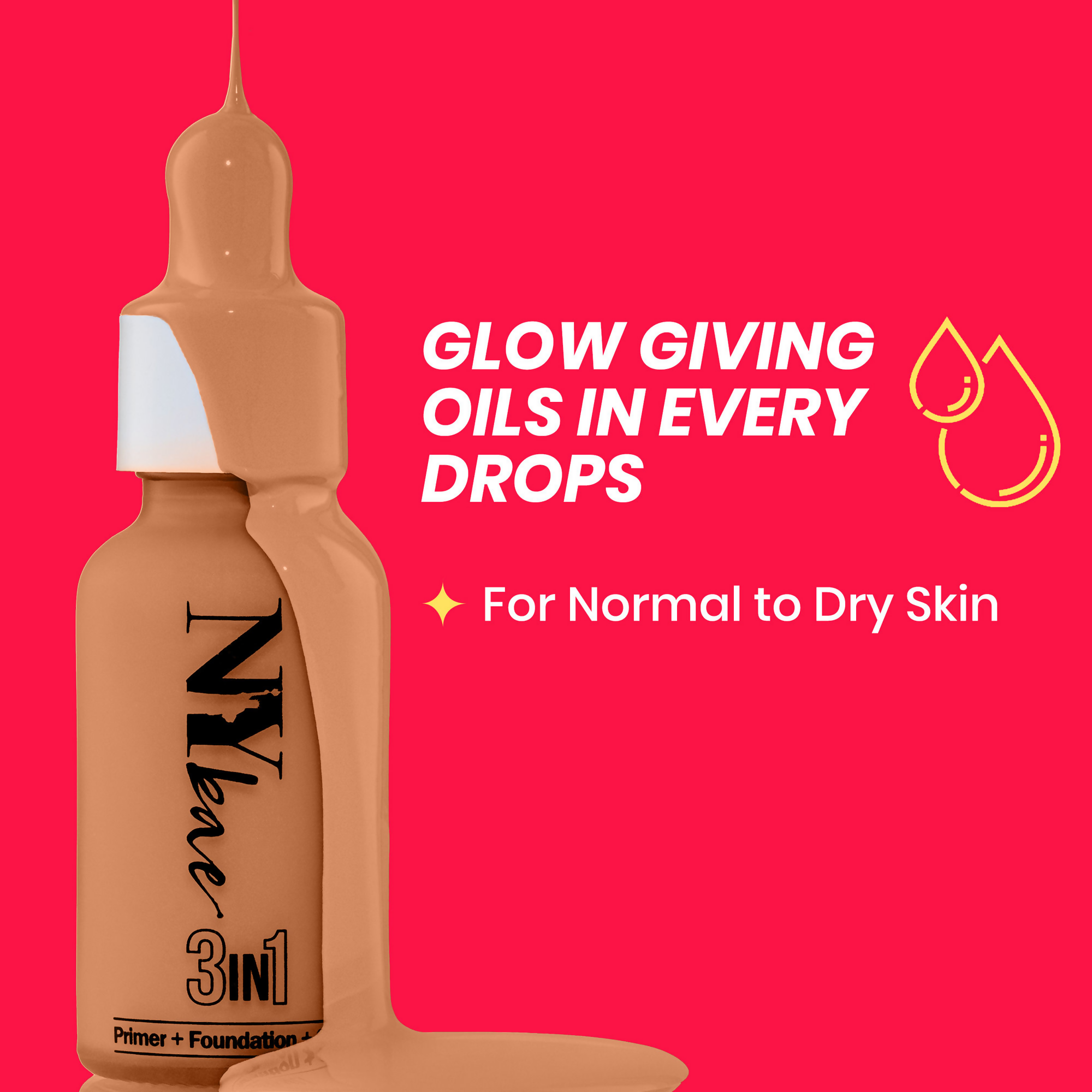 NY Bae 3 in 1 Serum Foundation Infused With Primer - Cool Mocha 08