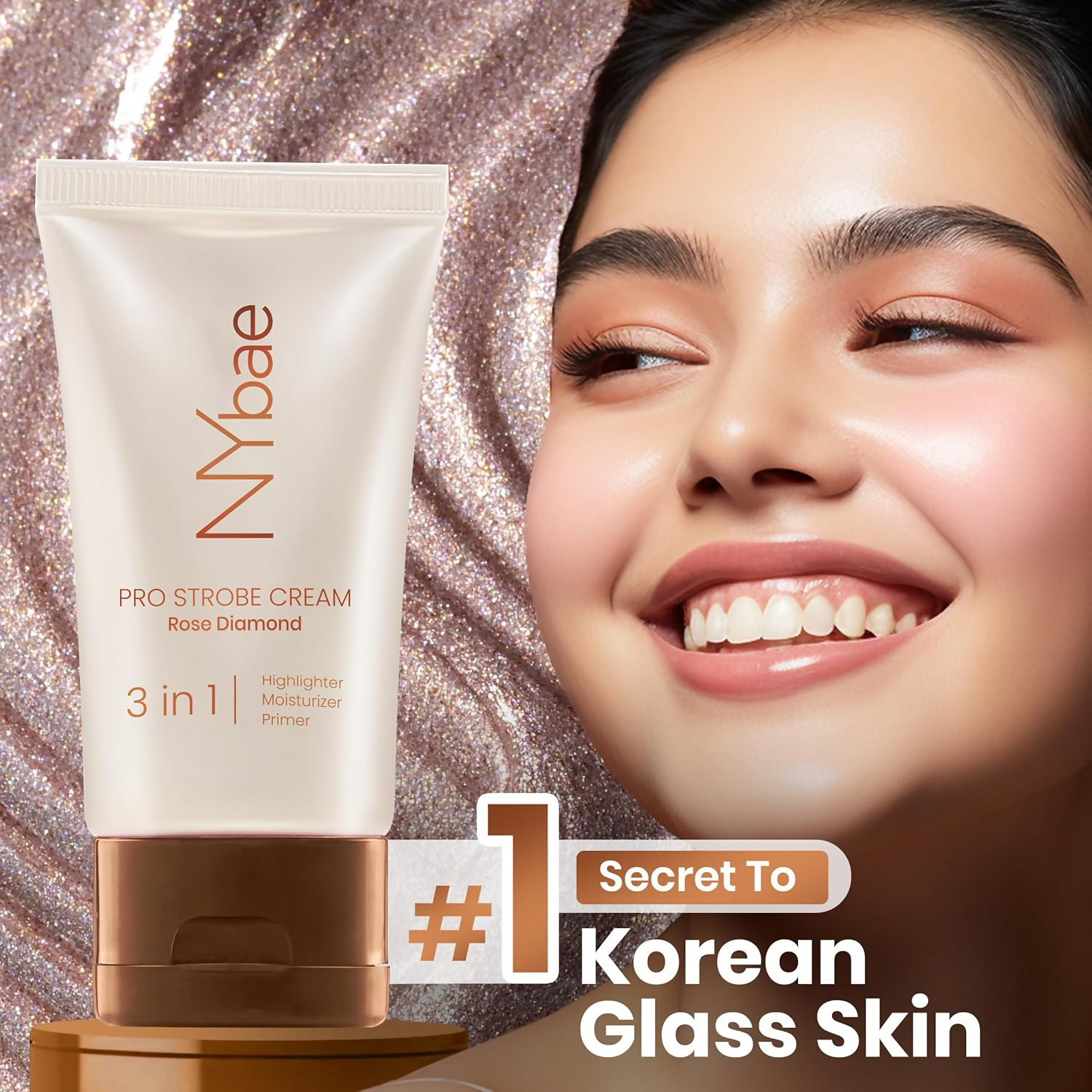 NY Bae PRO Strobe Cream - Rose Diamond