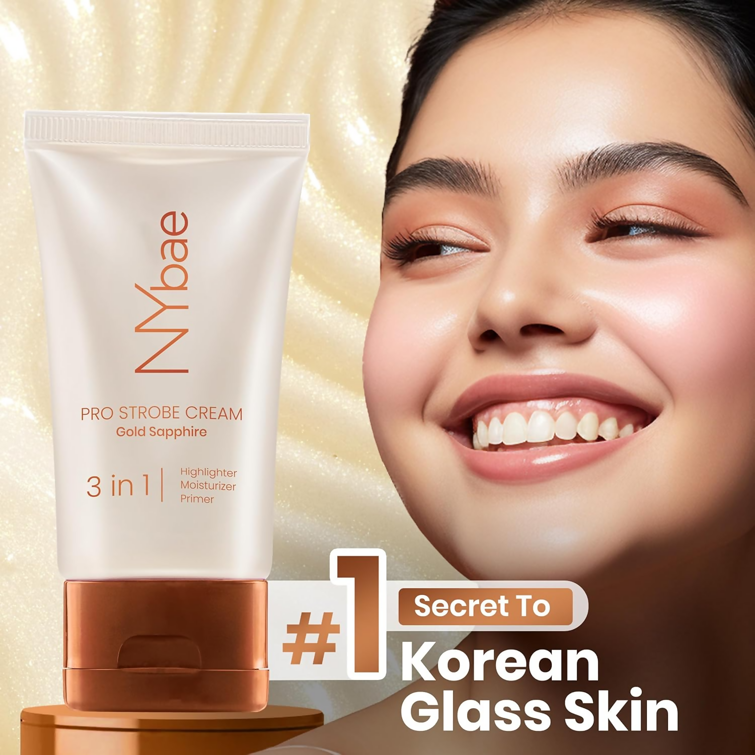 NY Bae PRO Strobe Cream - Gold Sapphire