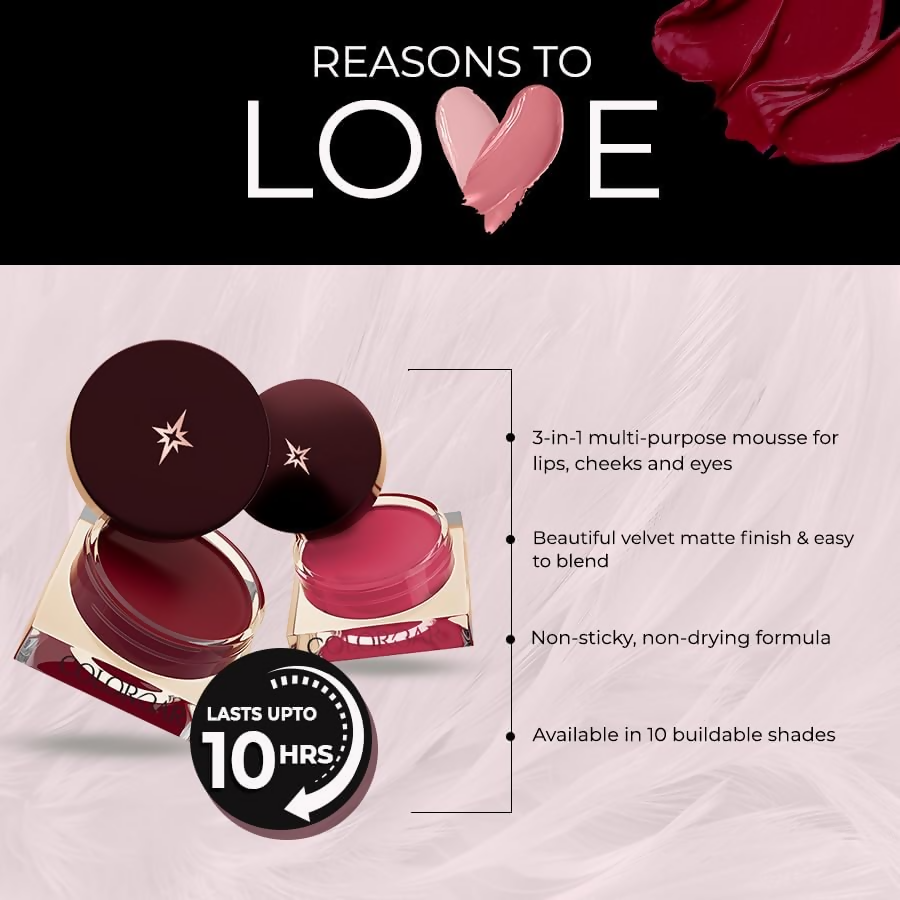 Colorbar Sinful Lip N Cheek Mousse Tint_Nude Moc-007