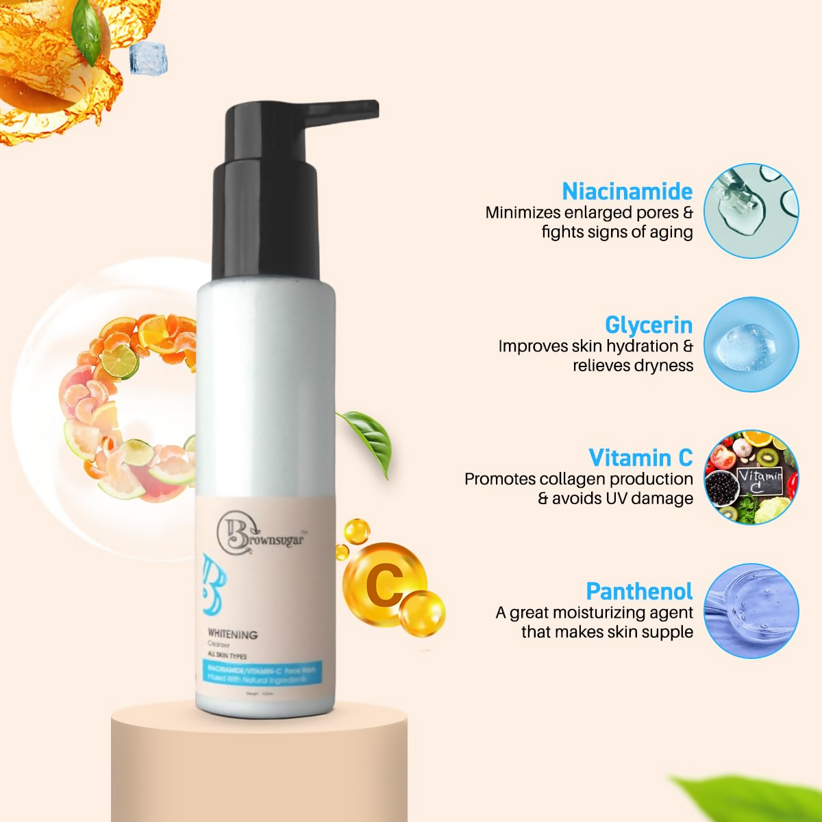 Brownsugar Gentle Face Cleanser for Instant Brightness