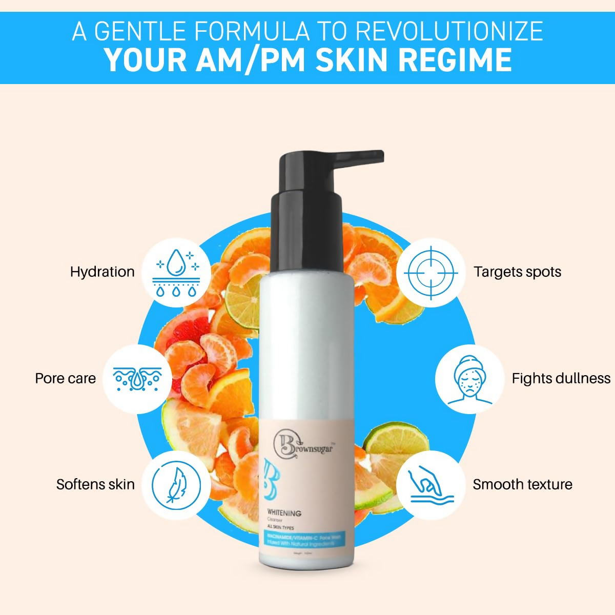 Brownsugar Gentle Face Cleanser for Instant Brightness