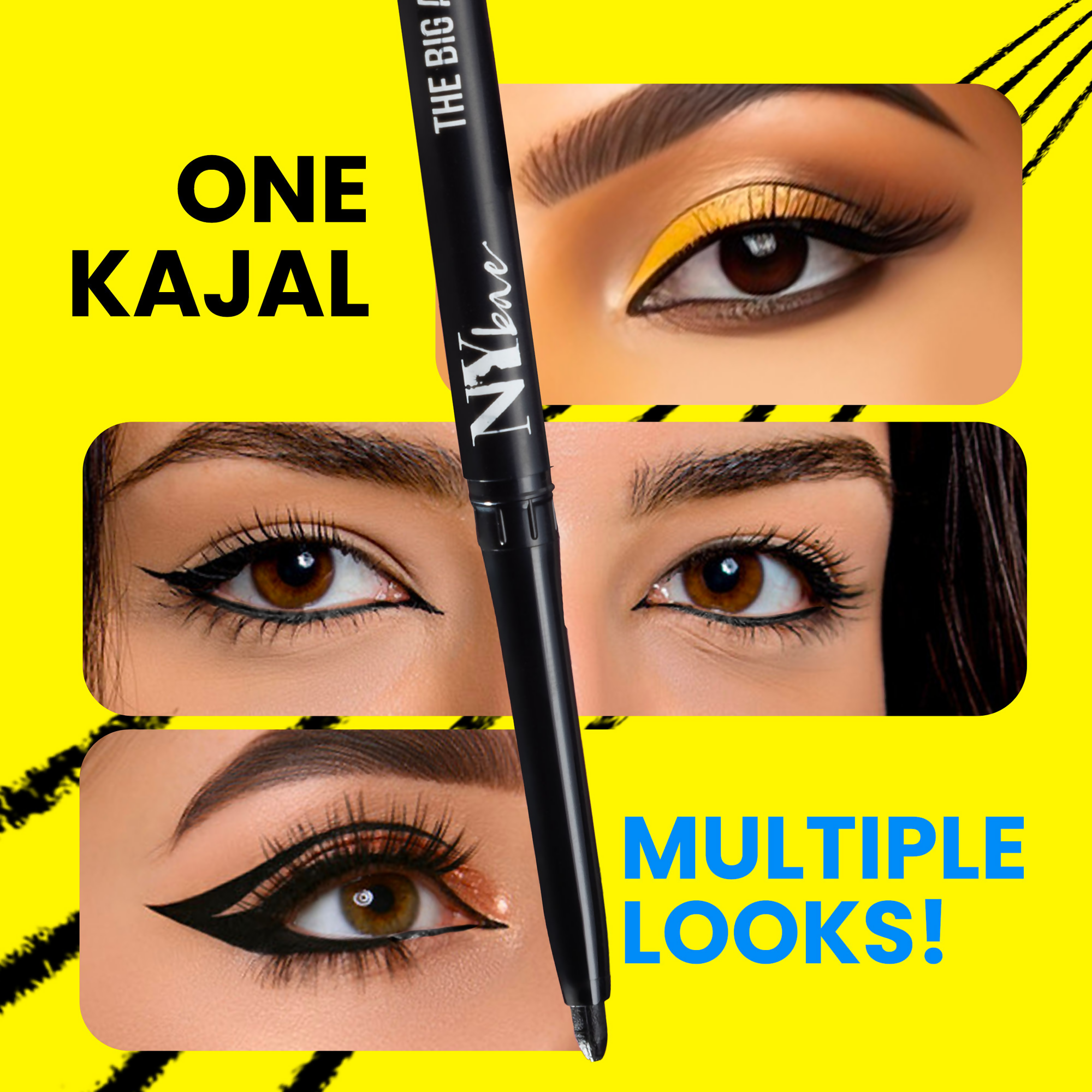 NY Bae The Big Apple Of My Eyes Kohl Kajal - Black