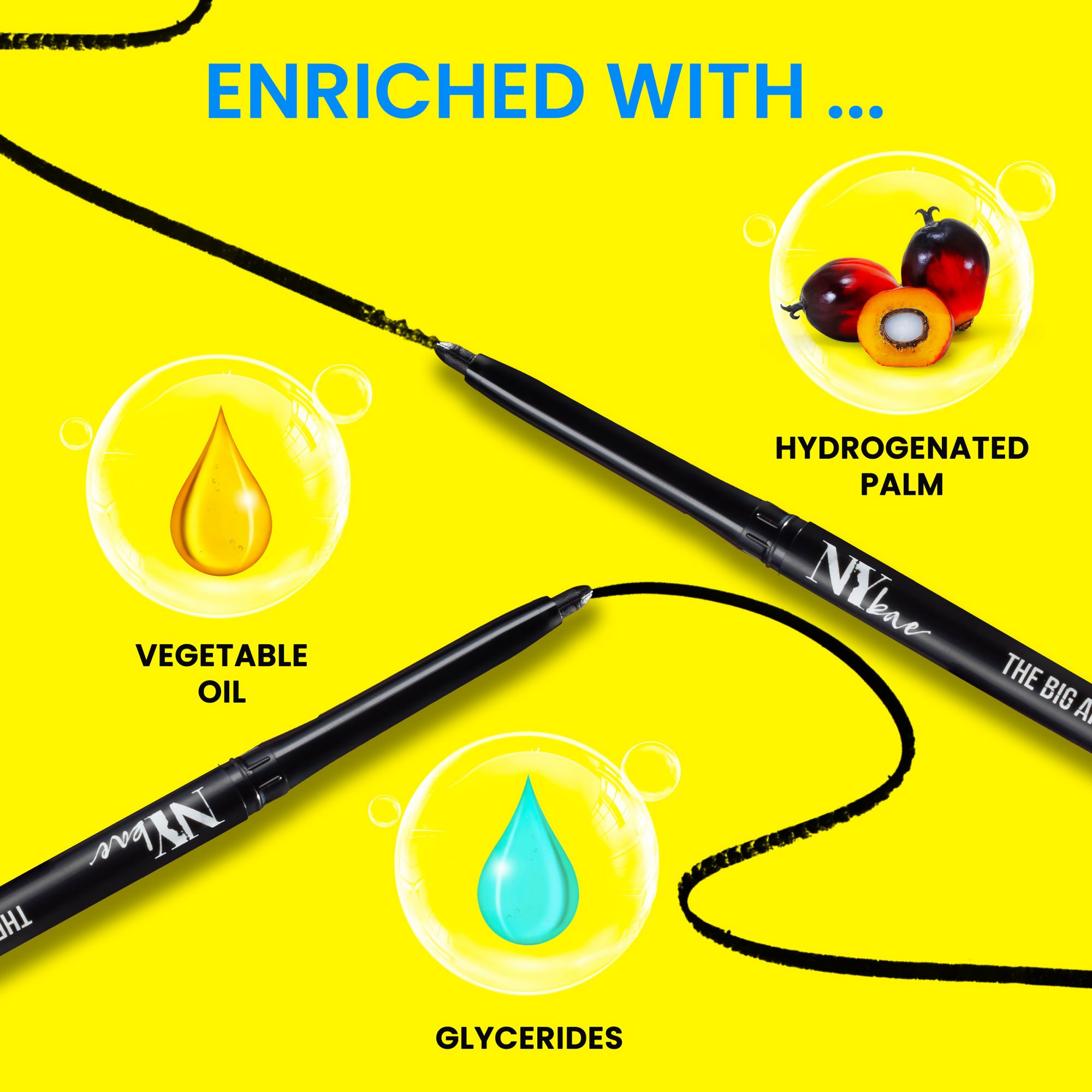 NY Bae The Big Apple Of My Eyes Kohl Kajal - Black