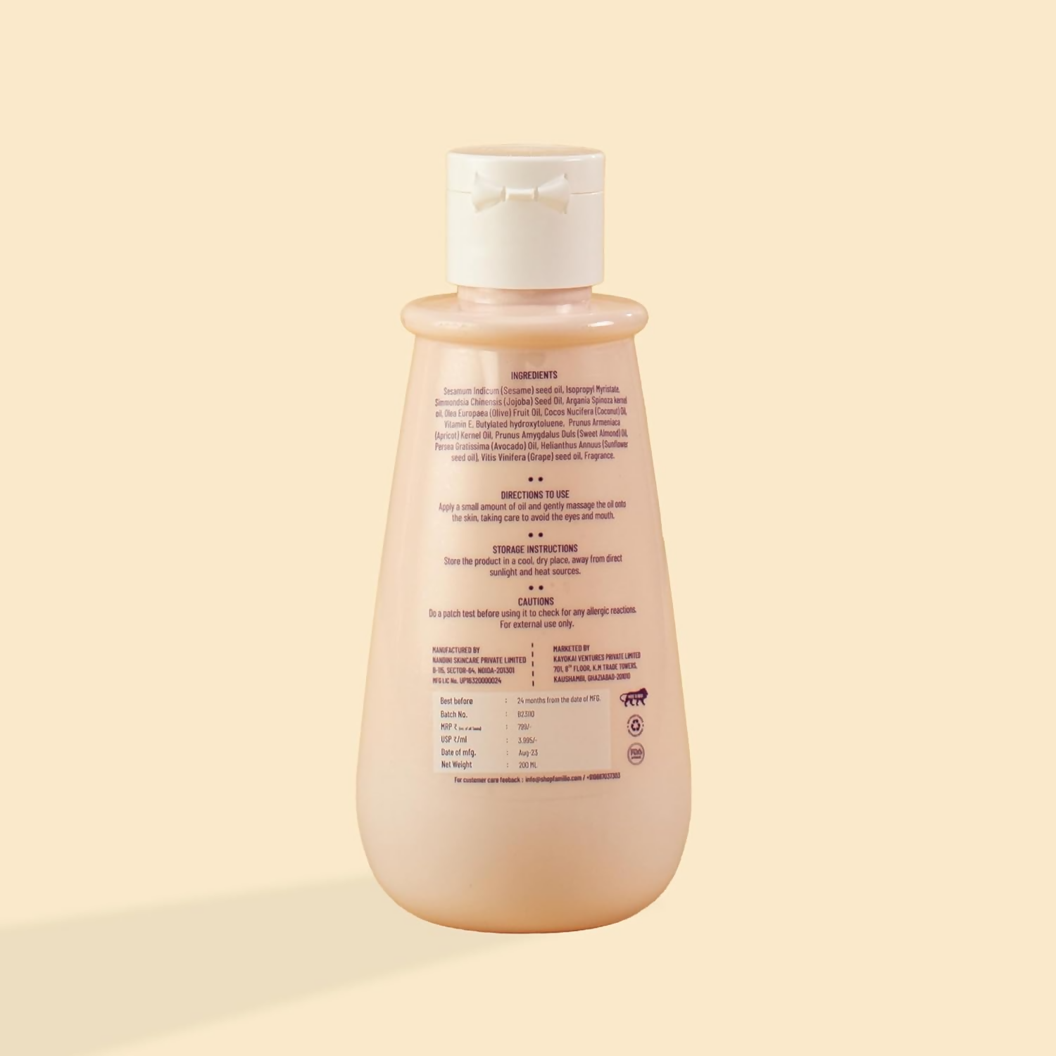 Familio Rejuventing Massage Oil