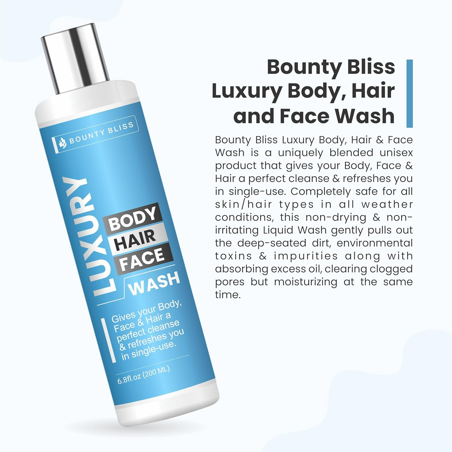 Bounty Bliss Luxury Body Hair And Face Wash All Skin Types