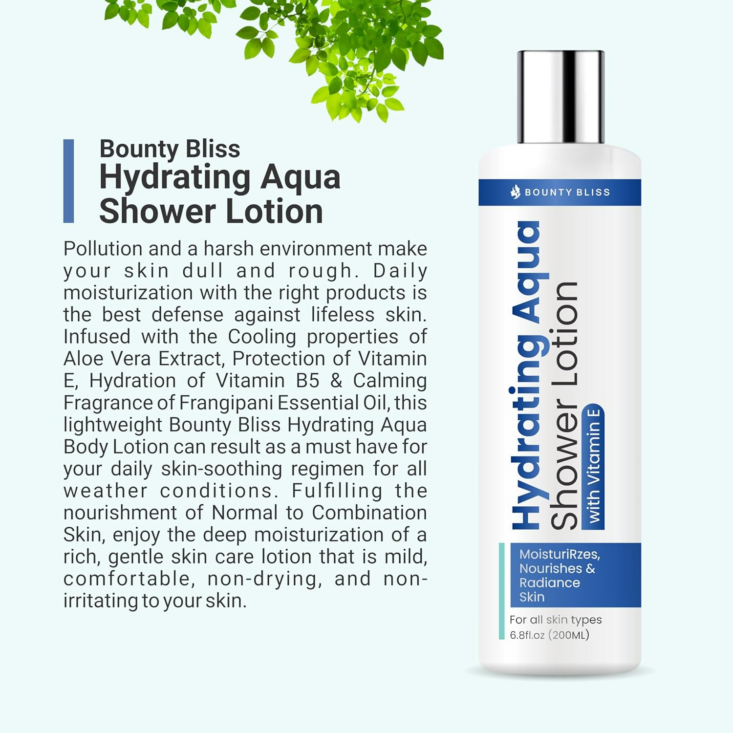 Bounty Bliss Hydrating Aqua Shower Lotion - Nourishing Moisture