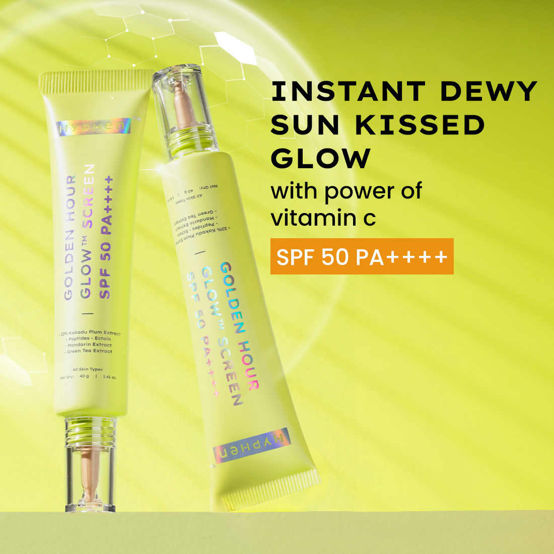 Hyphen Golden Hour Glow Sunscreen SPF 50 PA++++