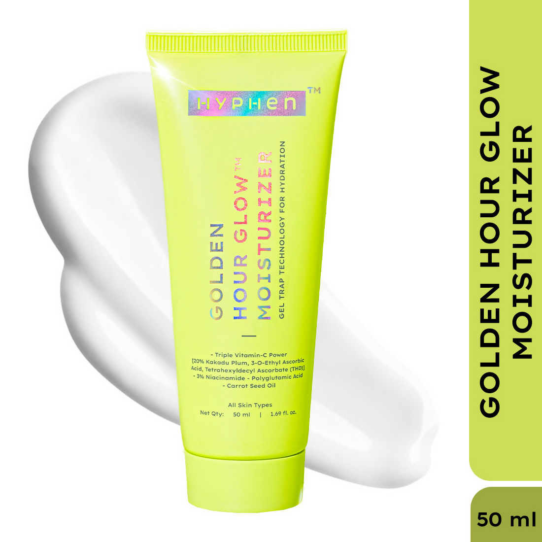 Hyphen Golden Hour Glow Face Moisturizer with Triple Vitamin C & 3% Niacinamide