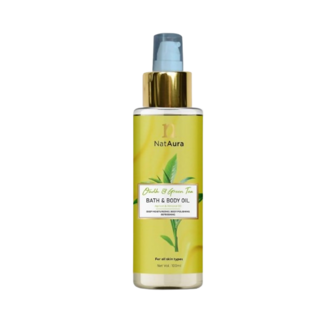 NatAura Oudh & Green Tea Bath & Body Oil