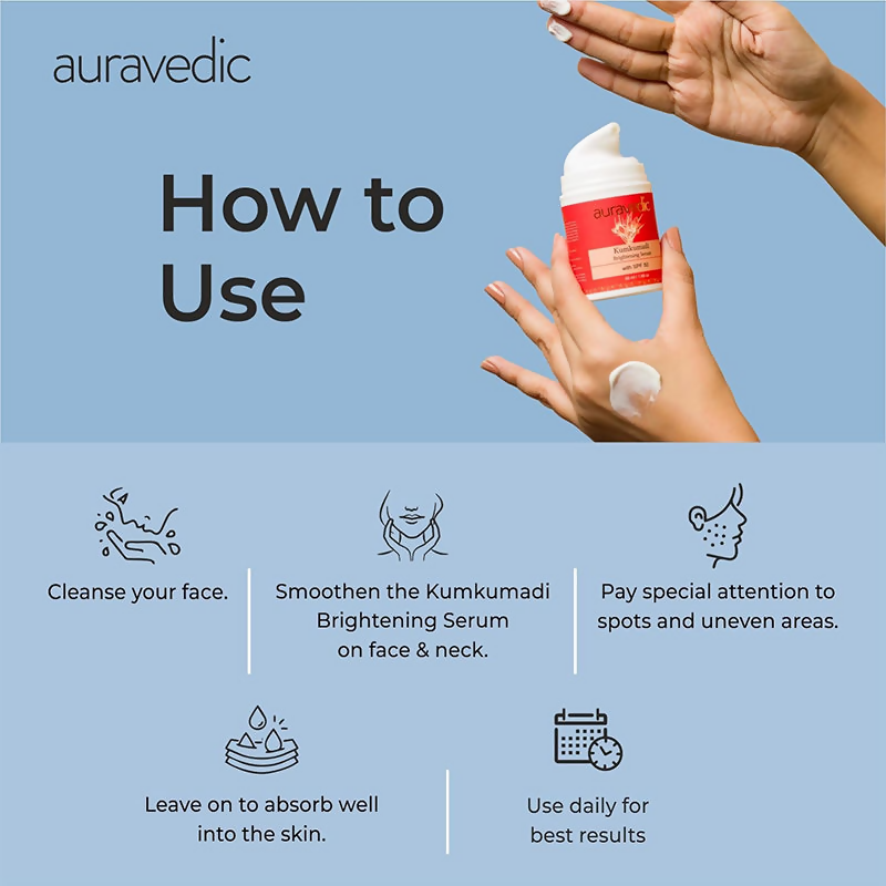 Auravedic Kumkumadi Brightening Face Serum