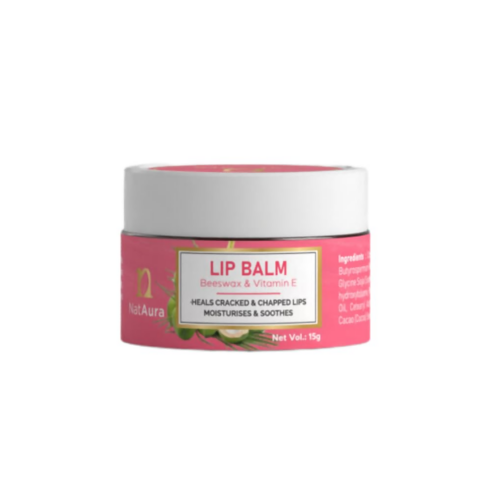 NatAura Lip Balm Beeswax & Vitamin E
