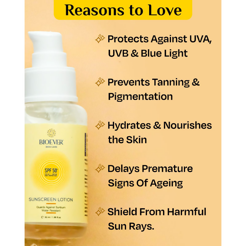 Bioever Sunscreen Lotion SPF 50+ UV-A