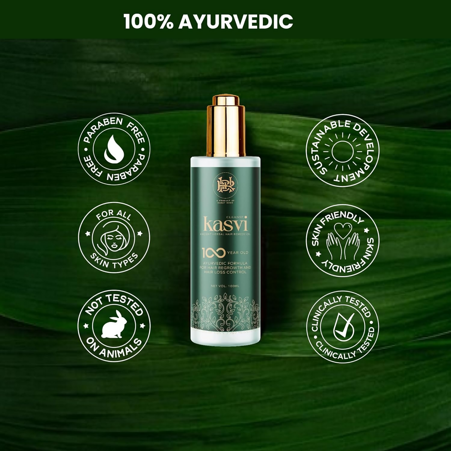 Cleanse Ayurveda Cleanse Kasvi Herbal Hair Oil