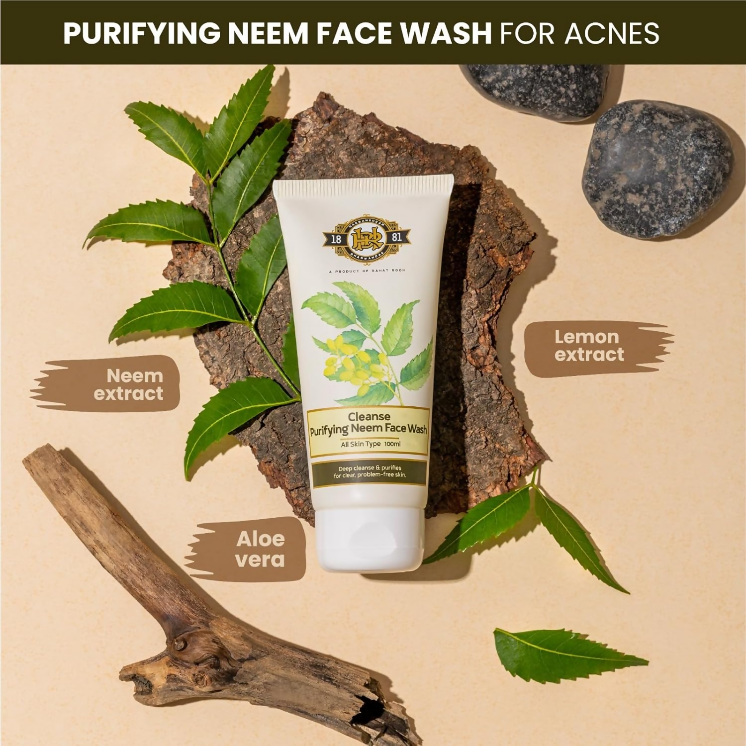Cleanse Ayurveda Purifying Neem Face Wash