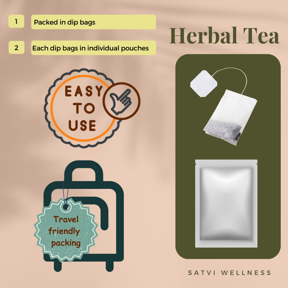 Satvi Wellness Turmeric Ginger Amla Tea| Turmeric Tea| Ginger Tea| Amla Tea