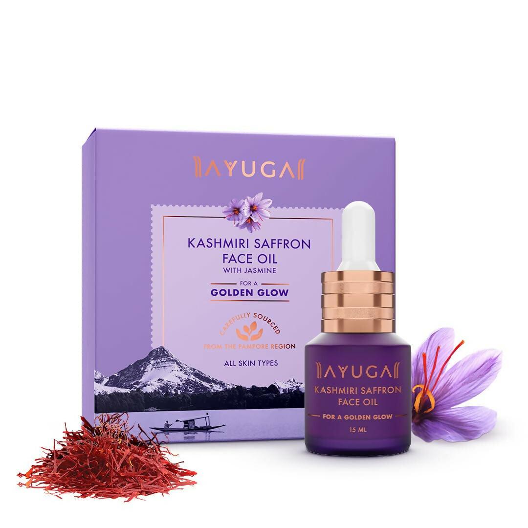 Ayuga Kashmiri Saffron Face Oil & Moisturizing Cream Combo