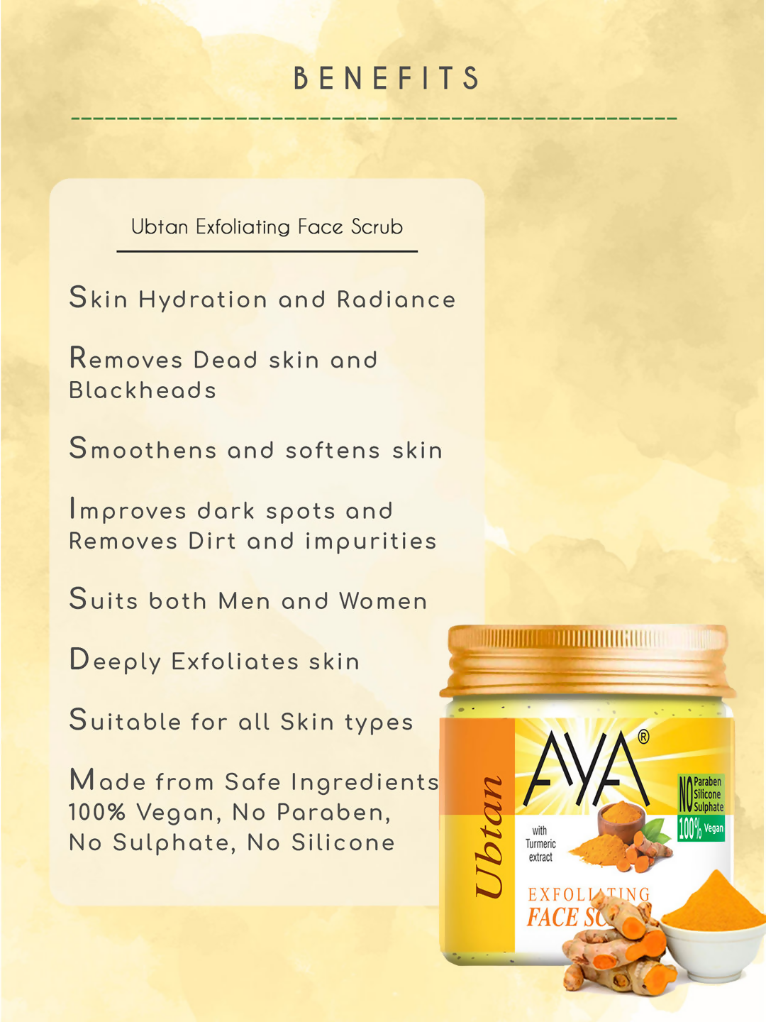 AYA Ubtan Exfoliating Face Scrub