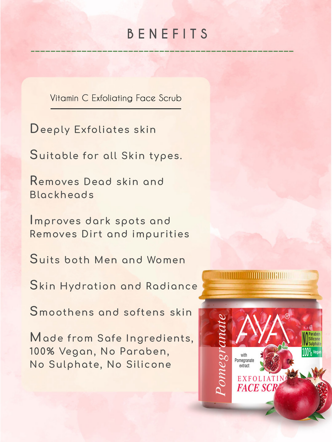 AYA Pomegranate Exfoliating Face Scrub