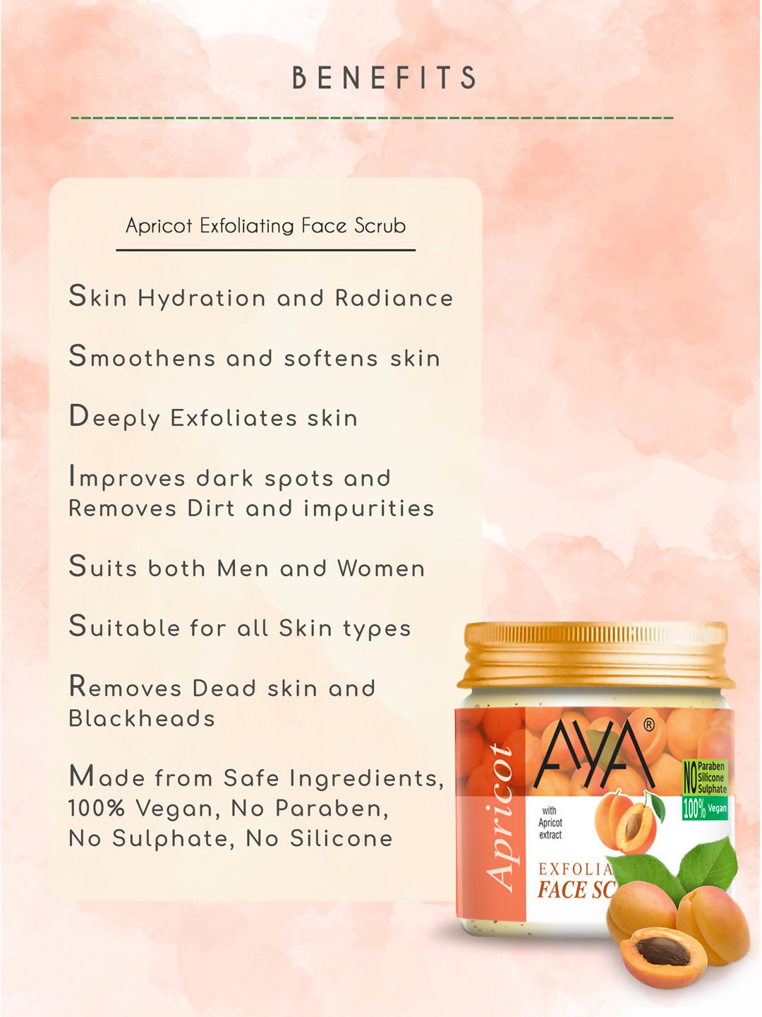 AYA Apricot Exfoliating Face Scrub