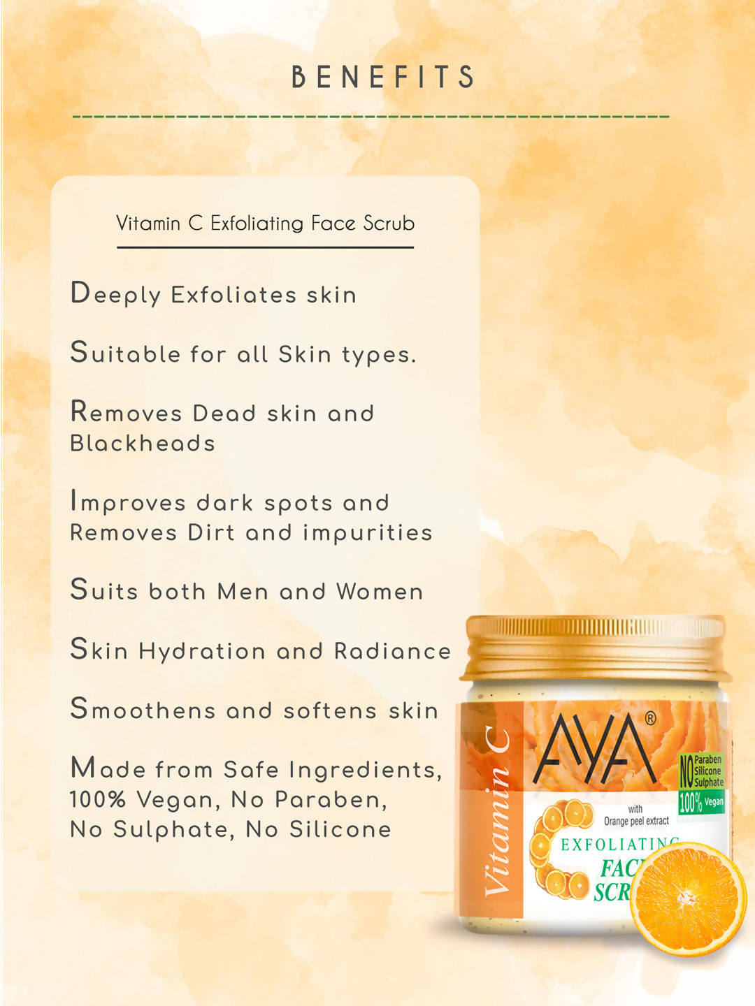 AYA Vitamin C Exfoliating Face Scrub
