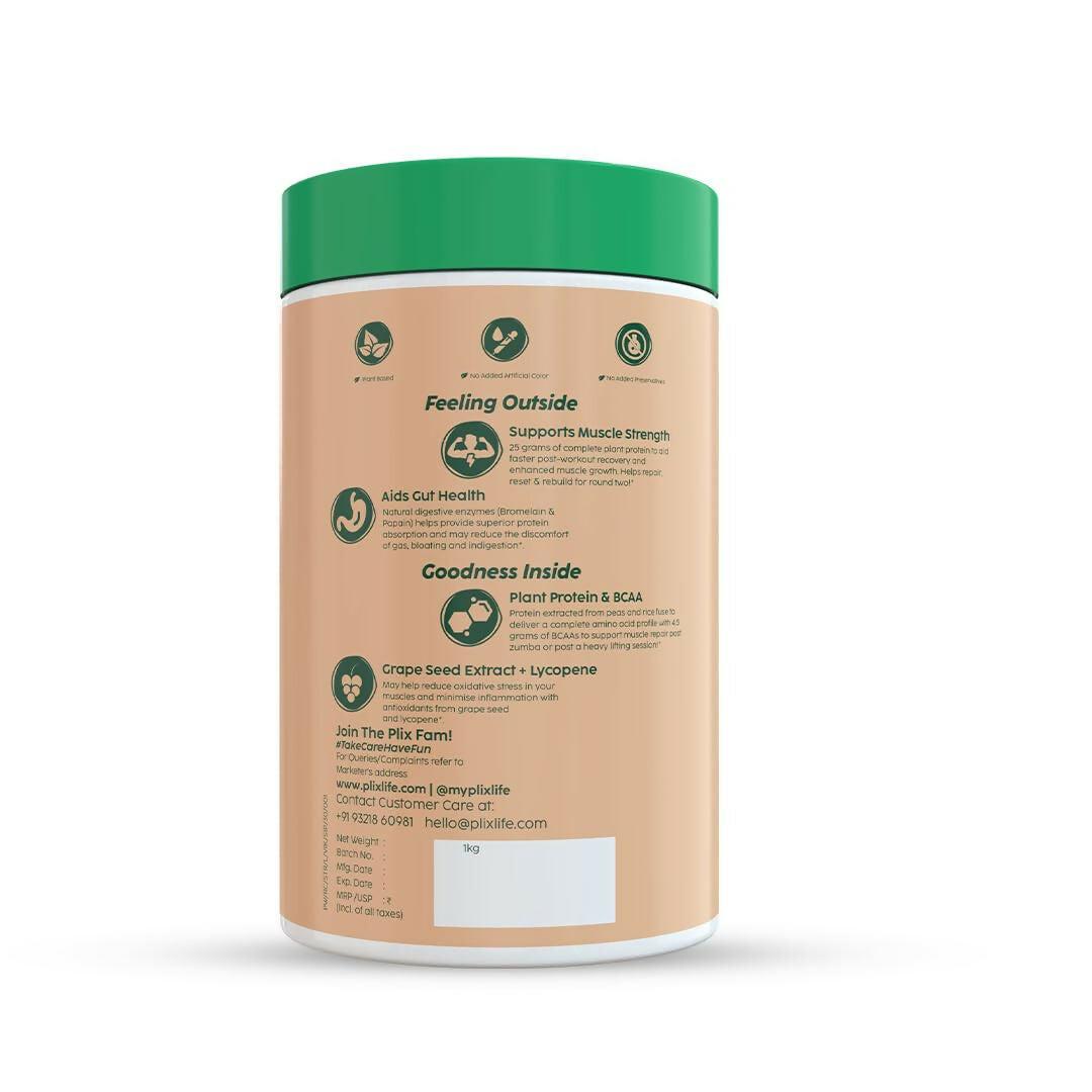 PLIX The Plant Fix Strength Vegan Plant Protein Powder - Chocolate