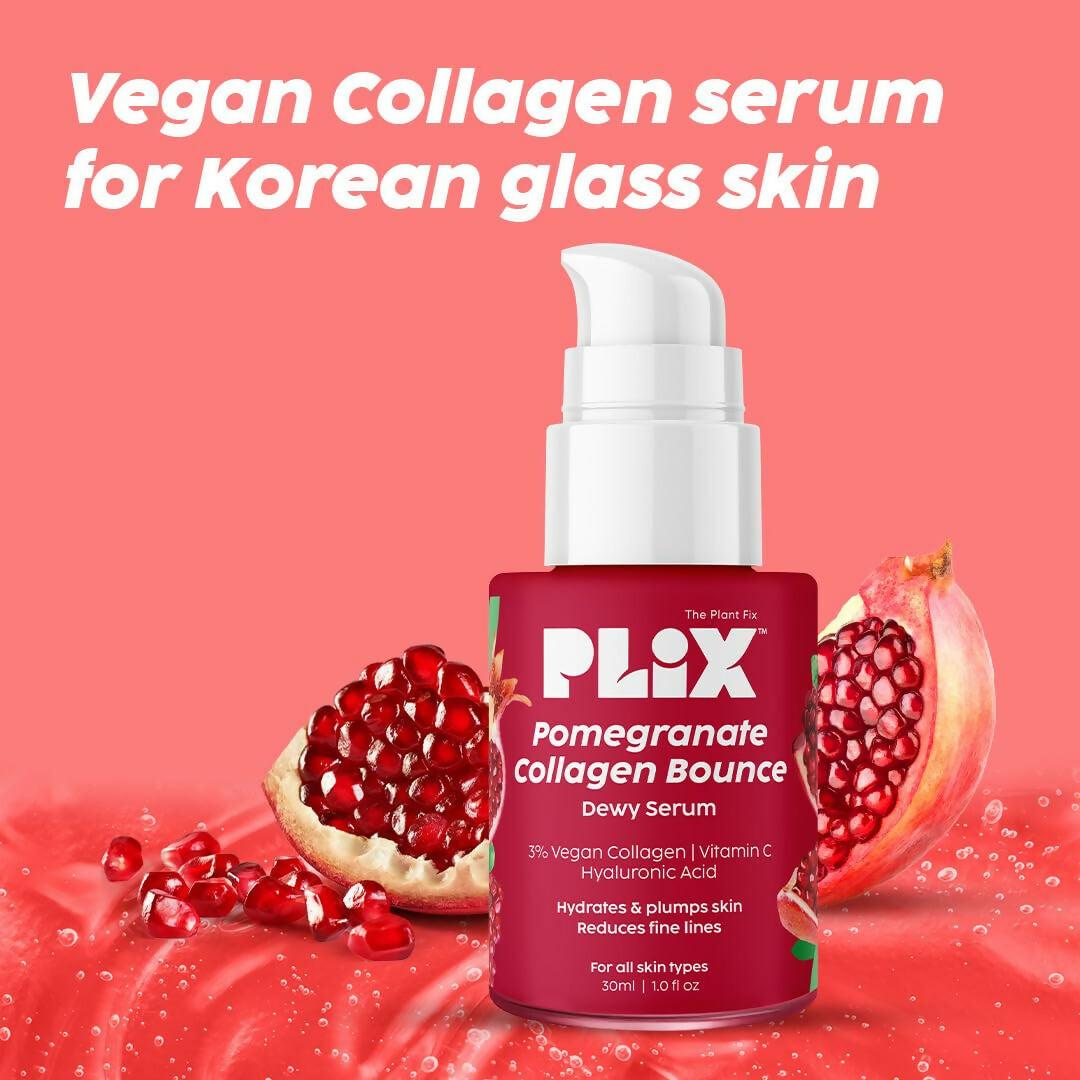 PLIX The Plant Fix Pomegranate Collagen Bounce Serum - For Reducing Fine Lines & Wrinkles