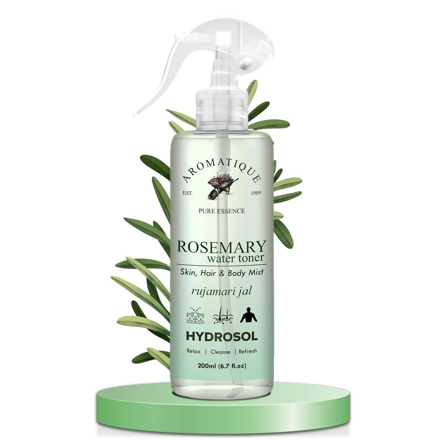 Aromatique Rosemary Water, Rose Mary Water for Hair, Rosemary Hair Mist, Strengthens Hair
