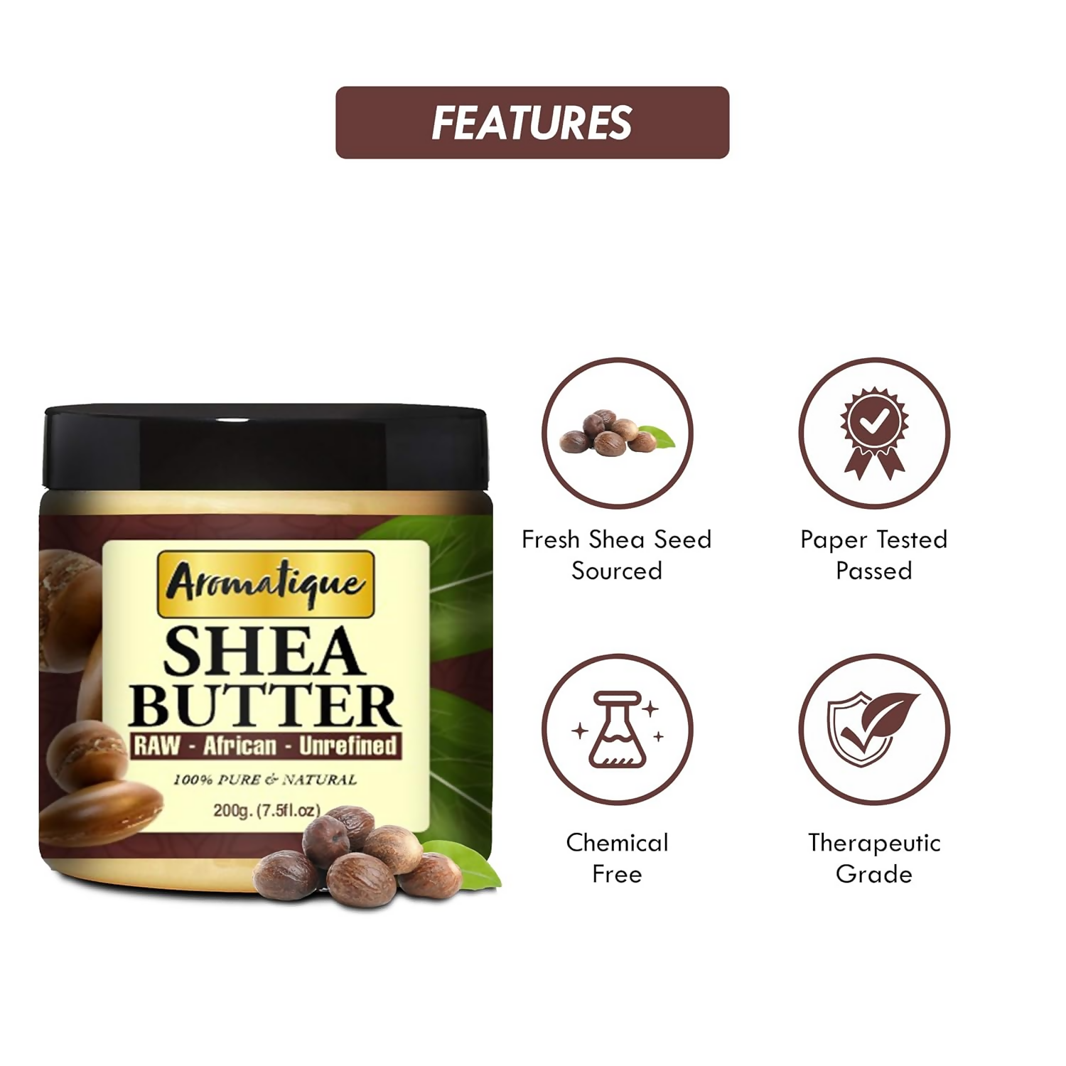 Aromatique African Shea Butter Raw Unrefined ody
