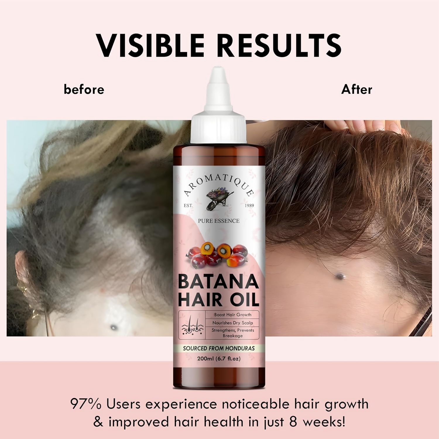 Aromatique Batana Oil Enriched with Rosemary, Argan, Onion, Castor Oil & More