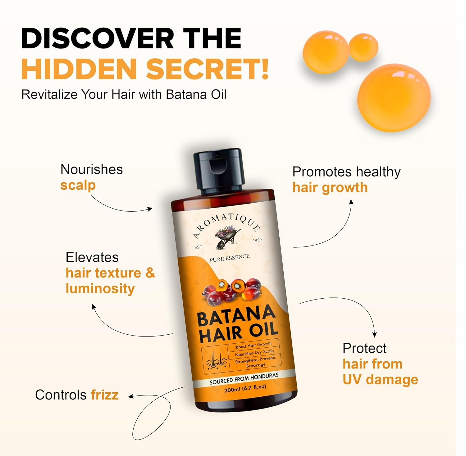 Aromatique Pure Batana Oil For Hair Growth