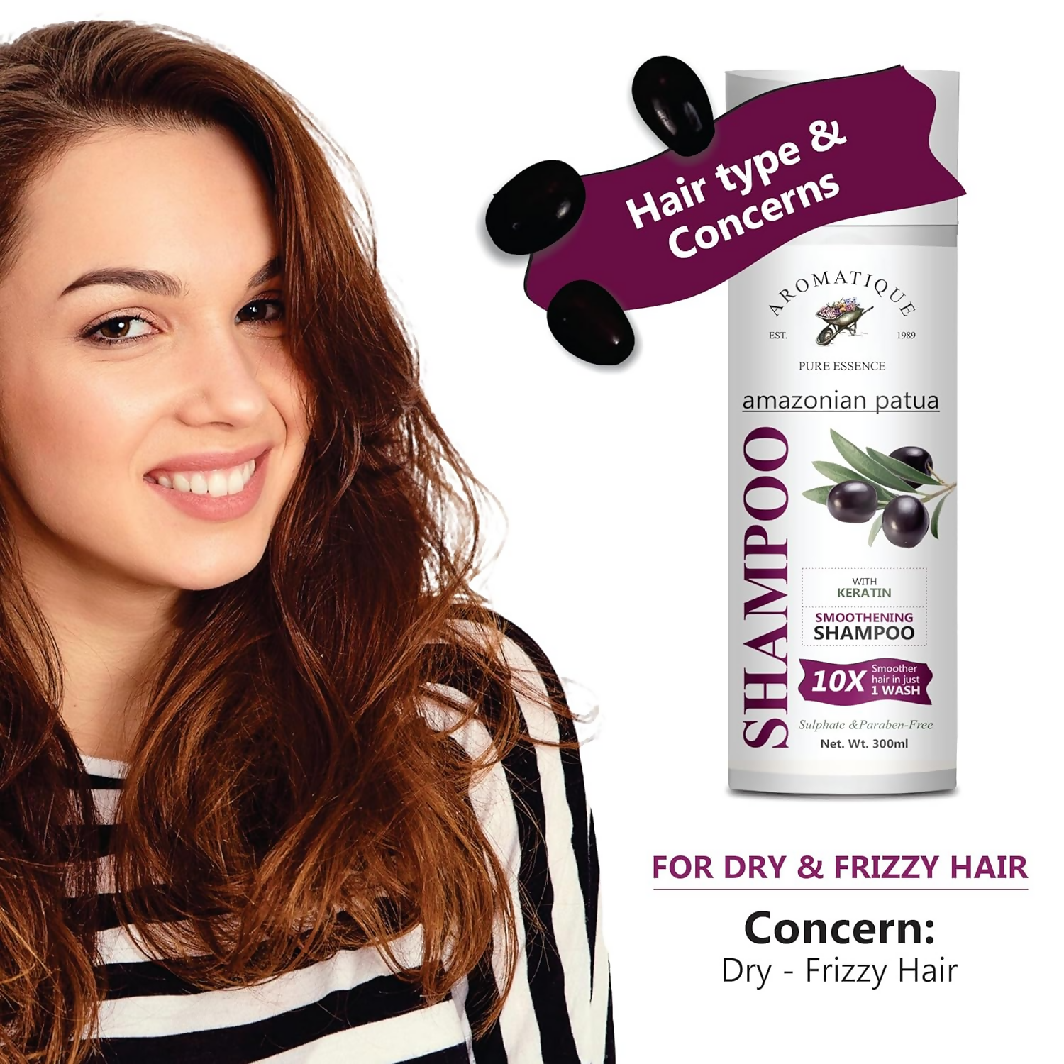 Aromatique Shampoo Patua & Keratin Hair Smoothening Shampoo