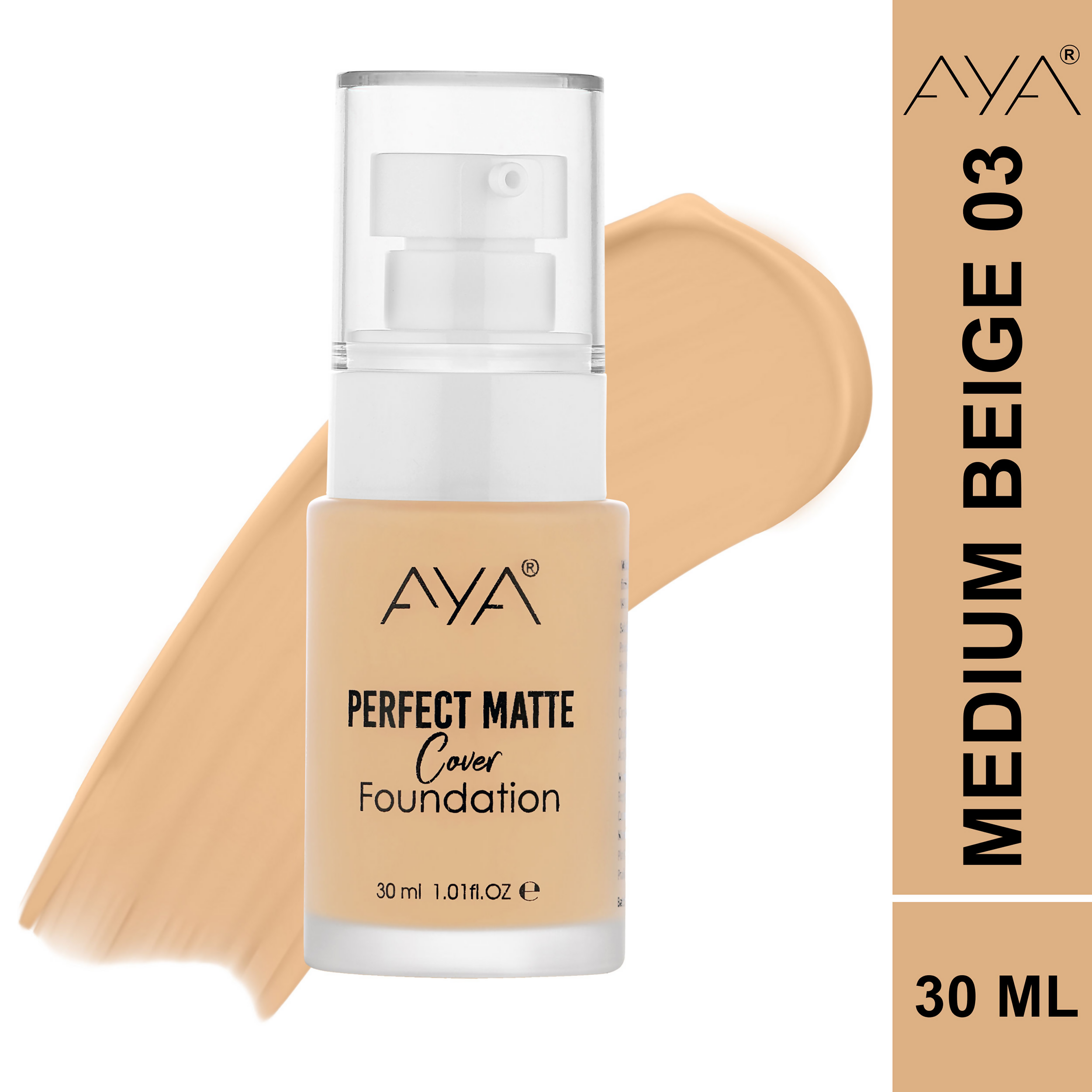 AYA Perfect Matte Cover Foundation - 03 Medium Beige
