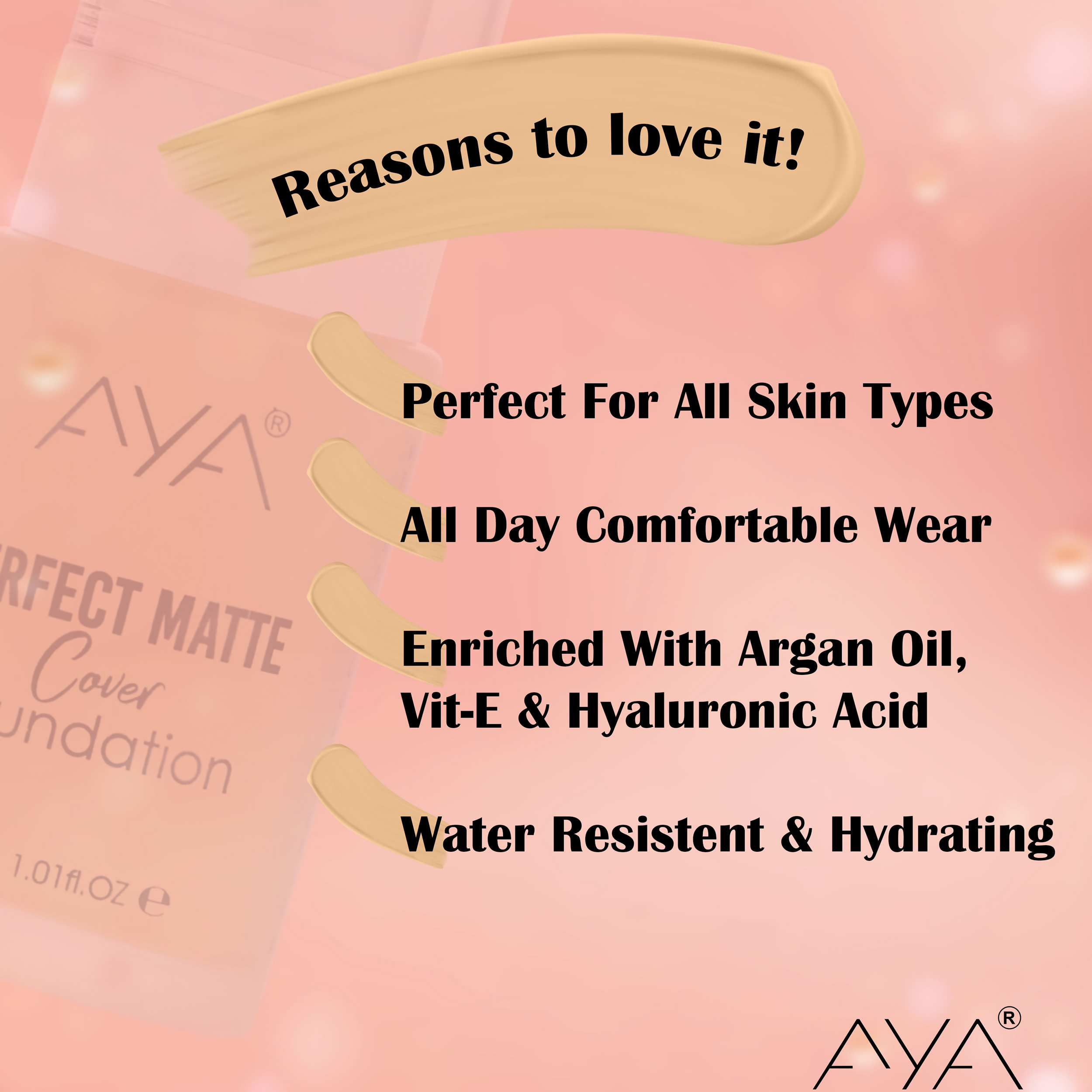 AYA Perfect Matte Cover Foundation - 03 Medium Beige