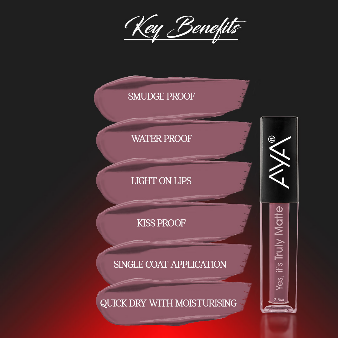 AYA Yes It's Truly Matte Liquid Lipstick - 04 Castle