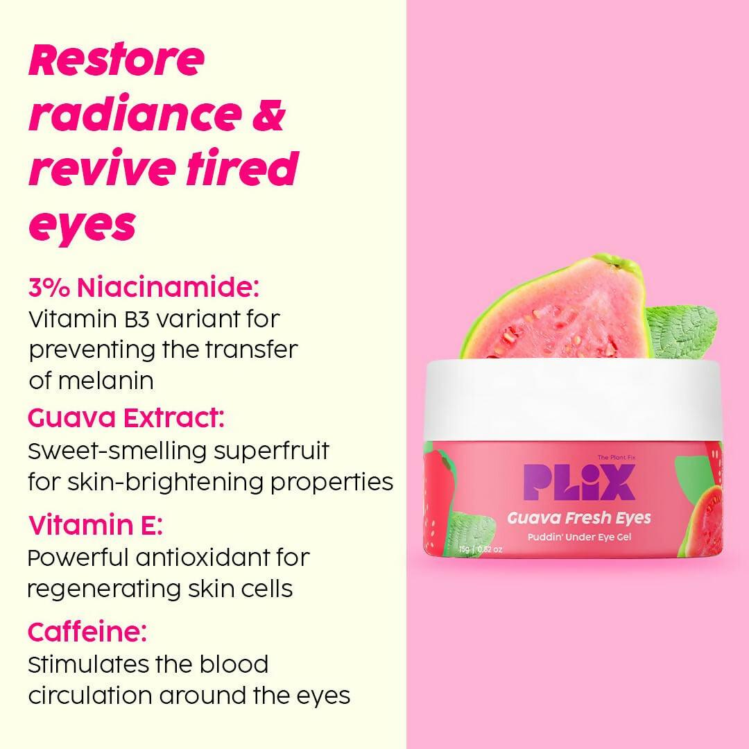 PLIX The Plant Fix Under-Eye Gel and SPF 50+ Guava Glow Sunscreen Combo