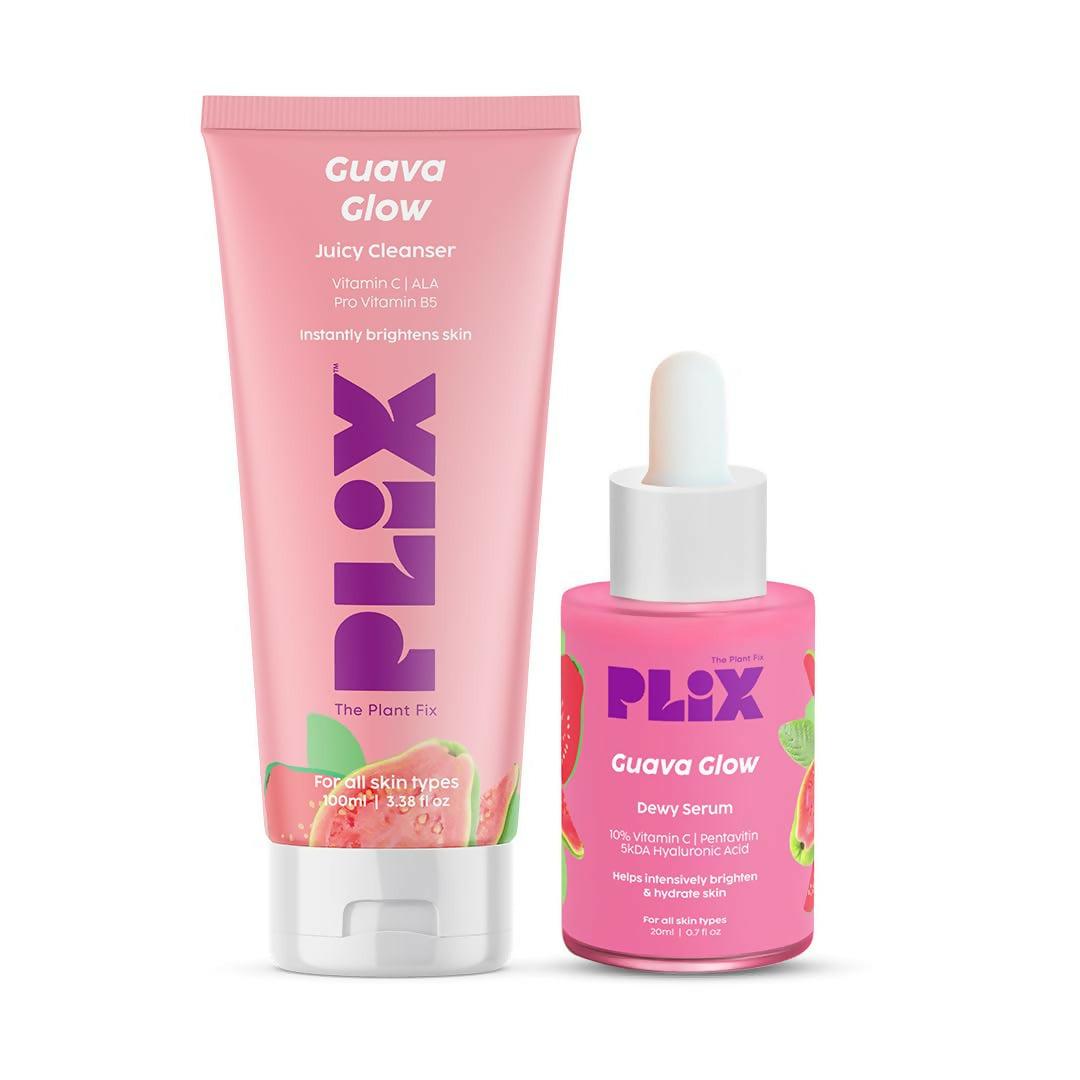 PLIX The Plant Fix Vitamin C Guava Combo - Juicy Cleanser and Face Serum
