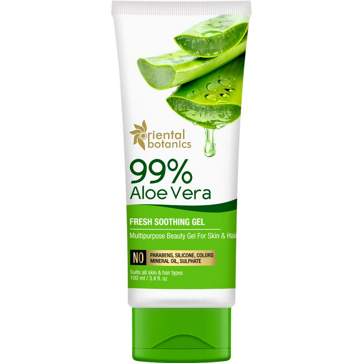 Oriental Botanics 99% Aloe Vera Fresh Soothing Gel For Skin & Hair