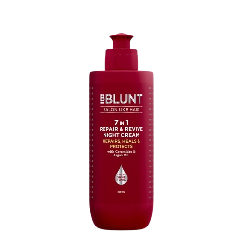 BBlunt 7 in 1 Repair & Revive Night Cream to Heal & Protect Hair Overnight